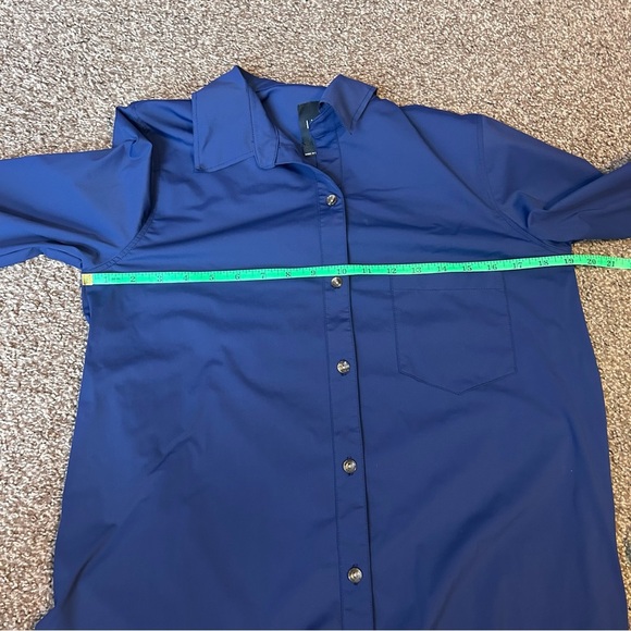 Lysse Navy Button-Up Shirt - Picture 4 of 7